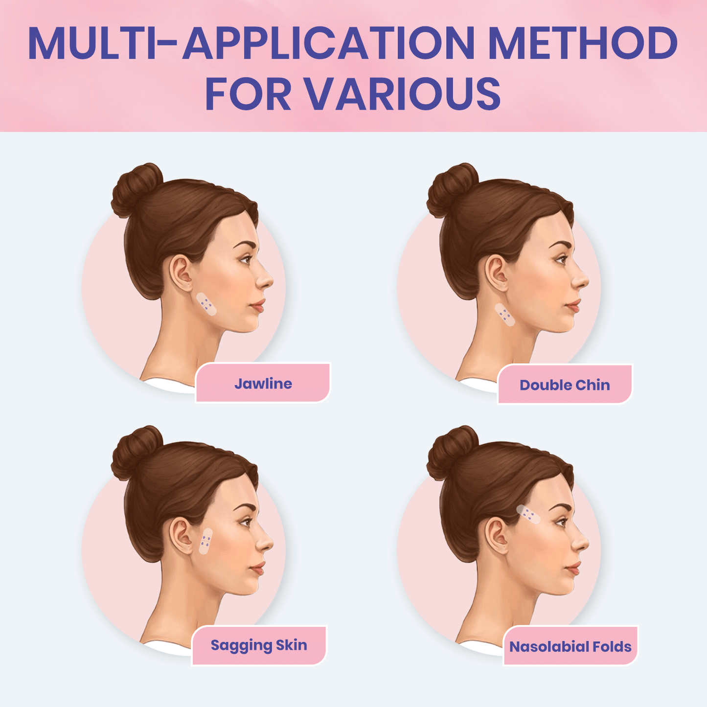 V Face-Lifting Invisible Tape