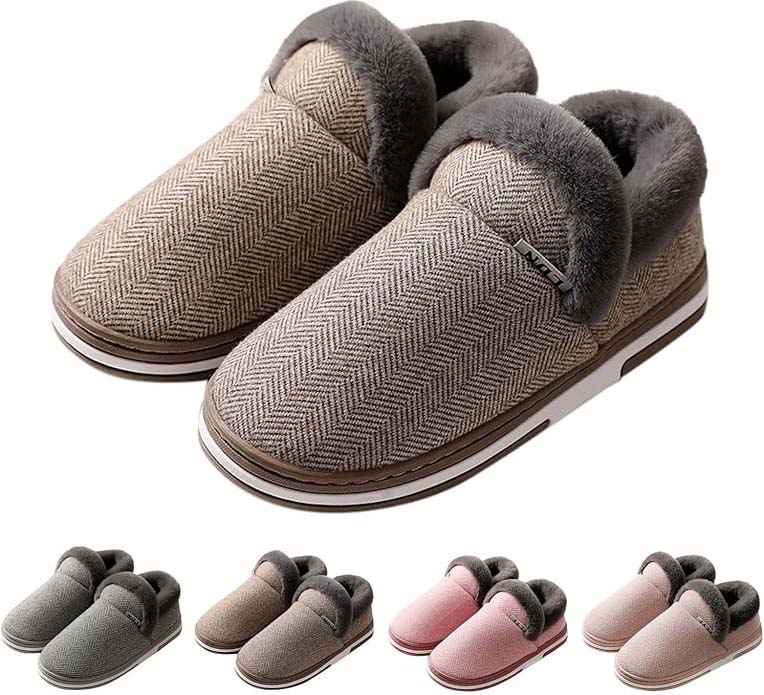 Warm Indoor Slippers with Non-Slip Sole