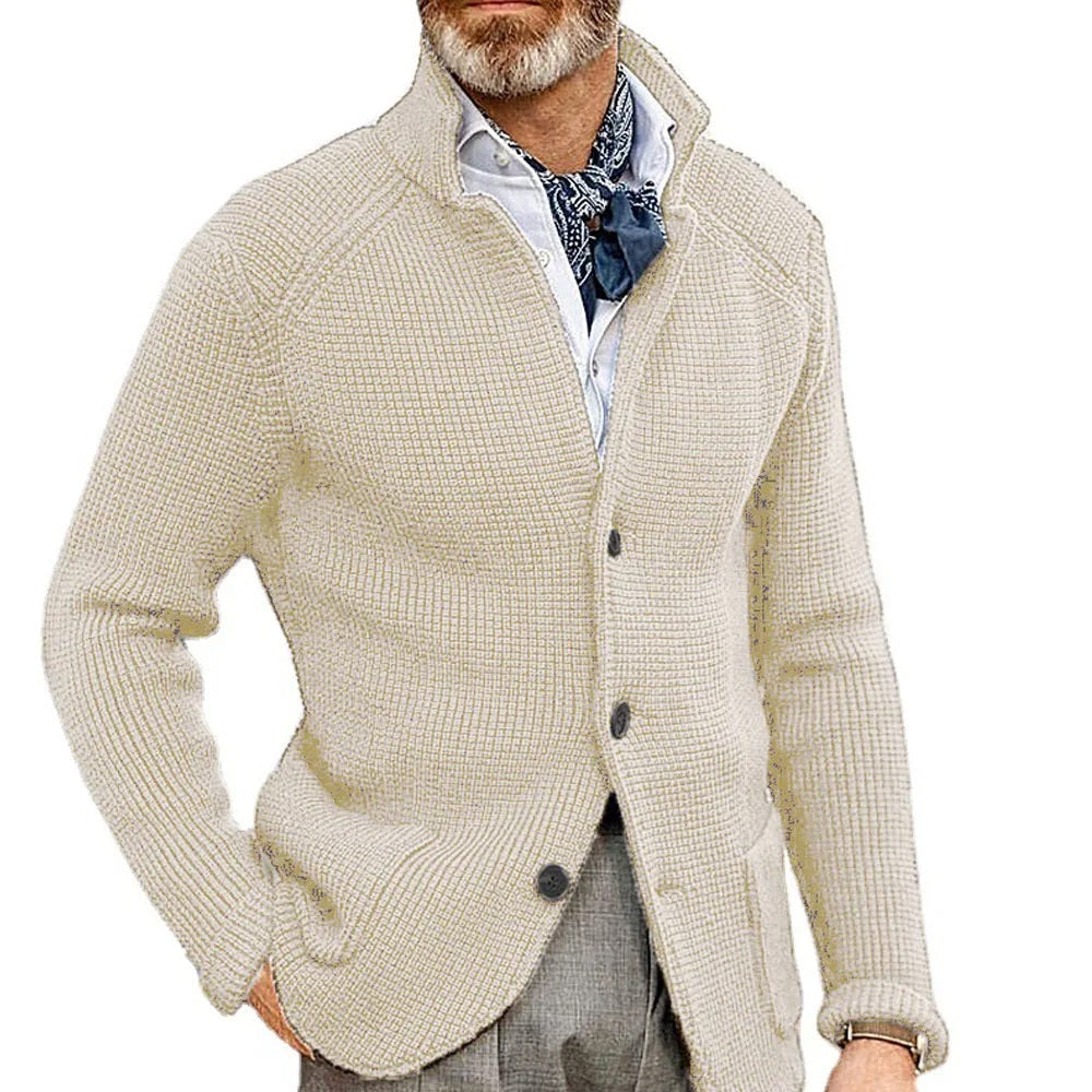Warm Knitted Cardigan with Pockets
