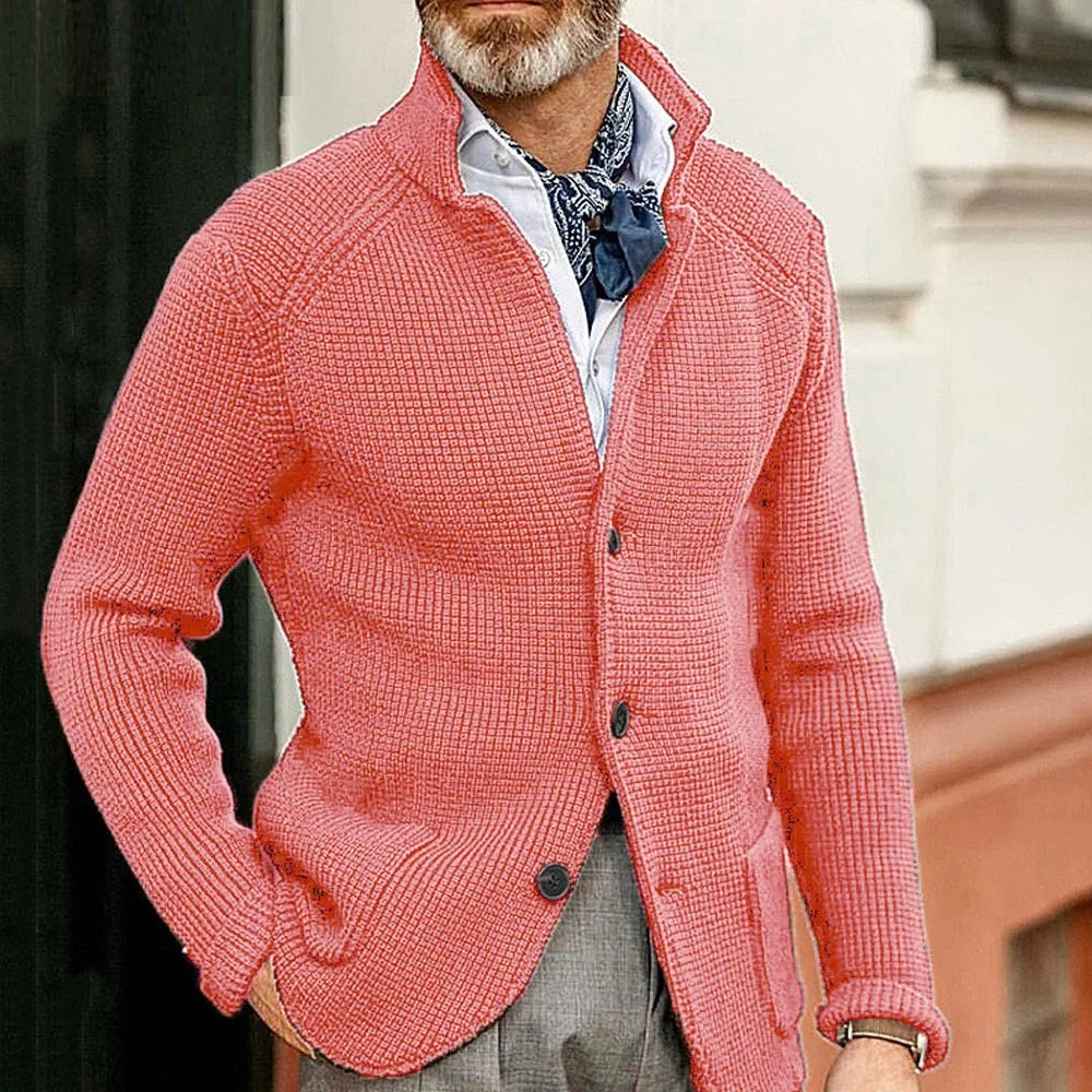 Warm Knitted Cardigan with Pockets