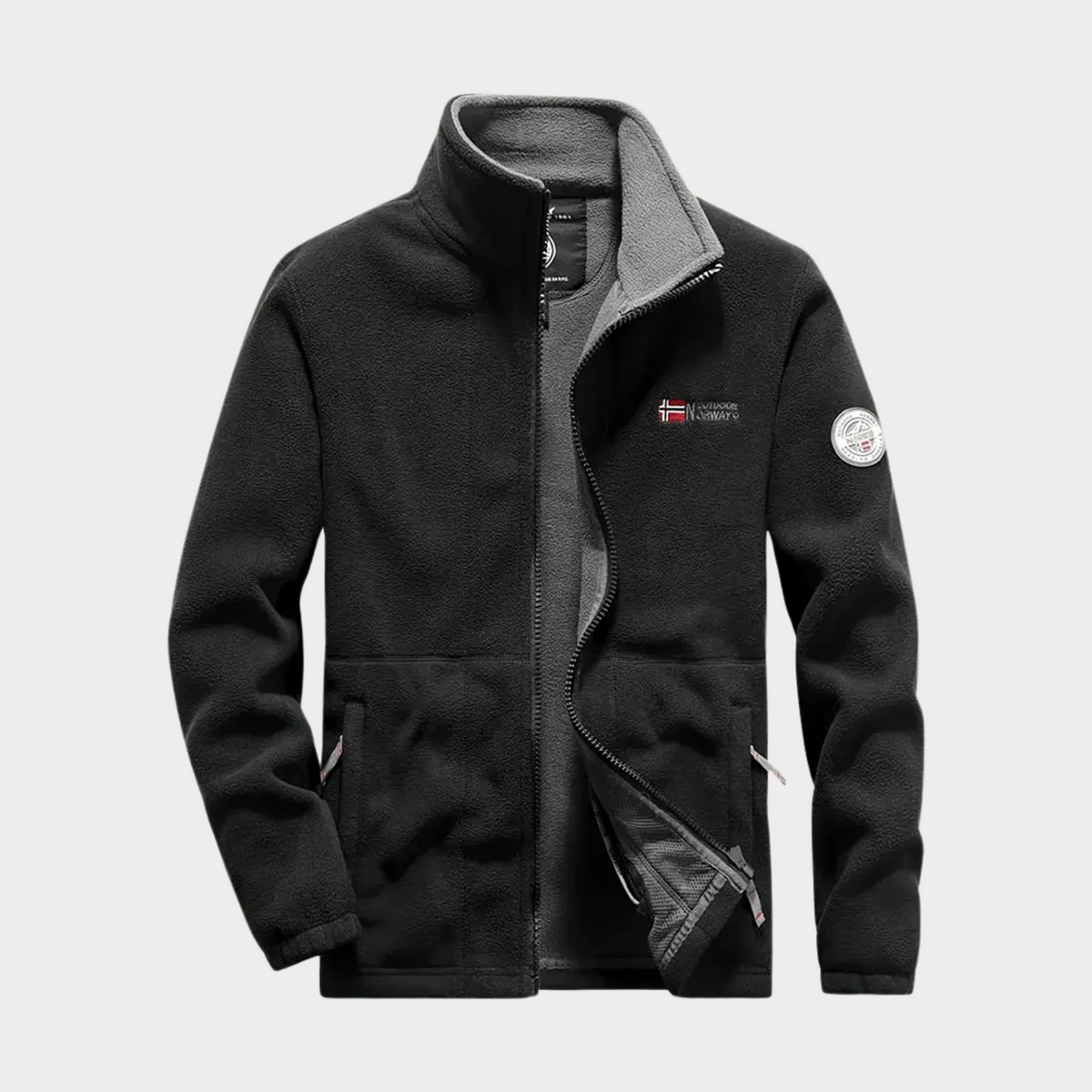 Warm Men's Zipped Fleece Jacket