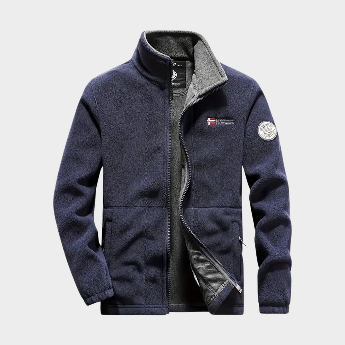 Warm Men's Zipped Fleece Jacket
