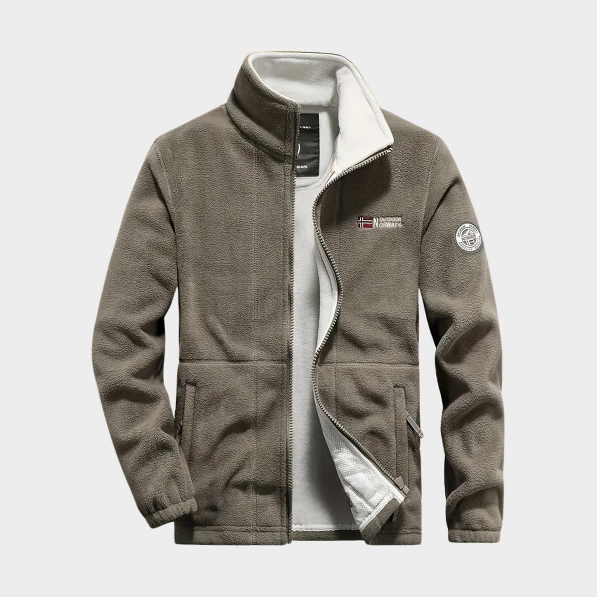 Warm Men's Zipped Fleece Jacket