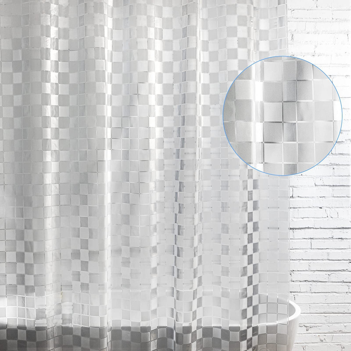 Waterproof Textured Shower Curtain