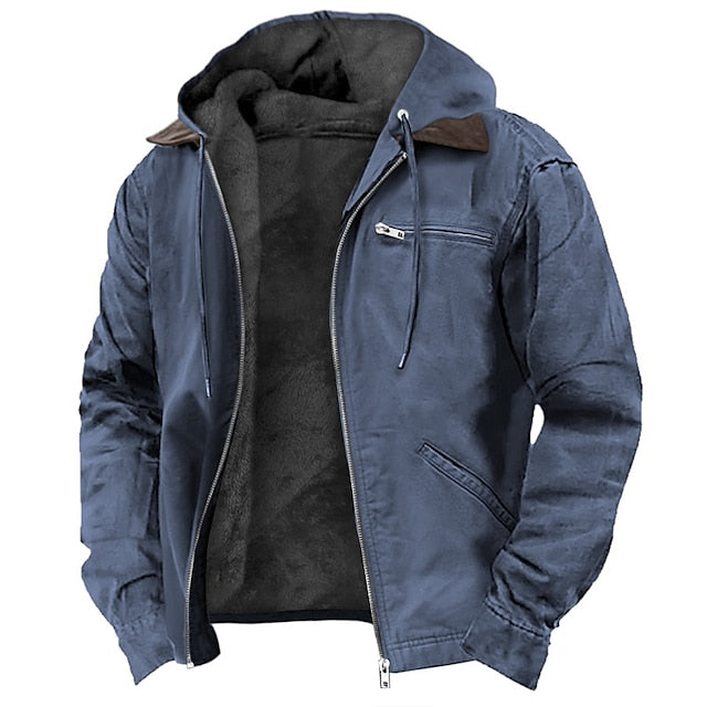 Windproof Outdoor Jacket with Warm Lining
