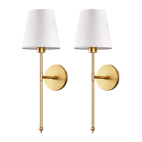 Peel-and-Stick Fabric Sconce Lights (Pair)