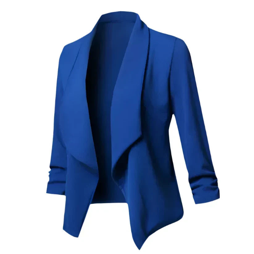 Women's Business Blazer - Structured Open Front, Wrinkle-Resistant