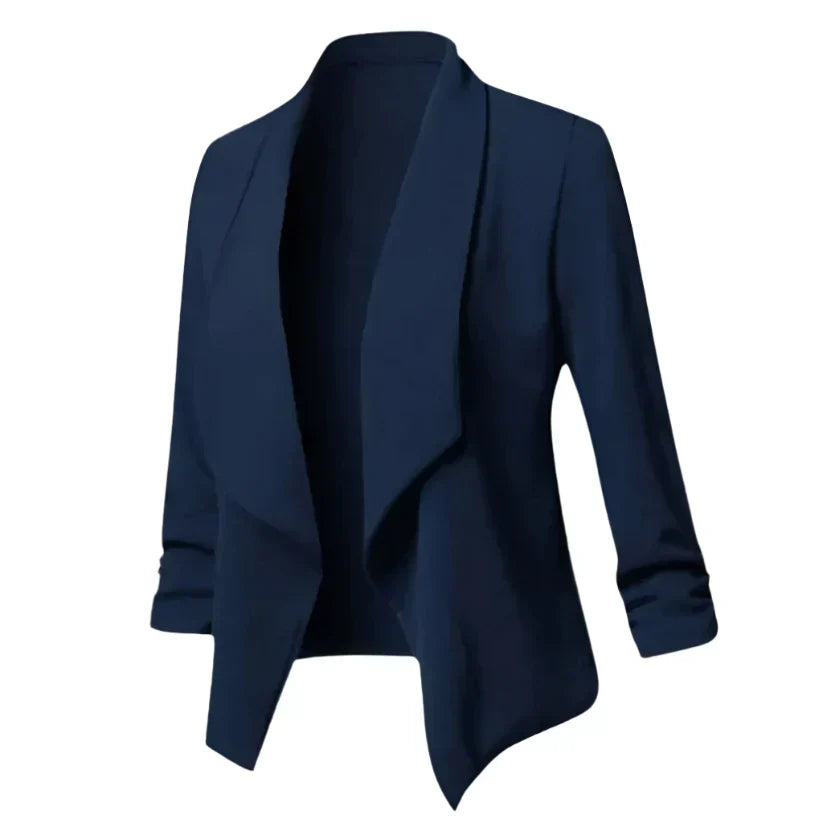 Women's Business Blazer - Structured Open Front, Wrinkle-Resistant