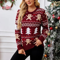 Women's Christmas Sweater – Warm Holiday Pullover with Festive Pattern