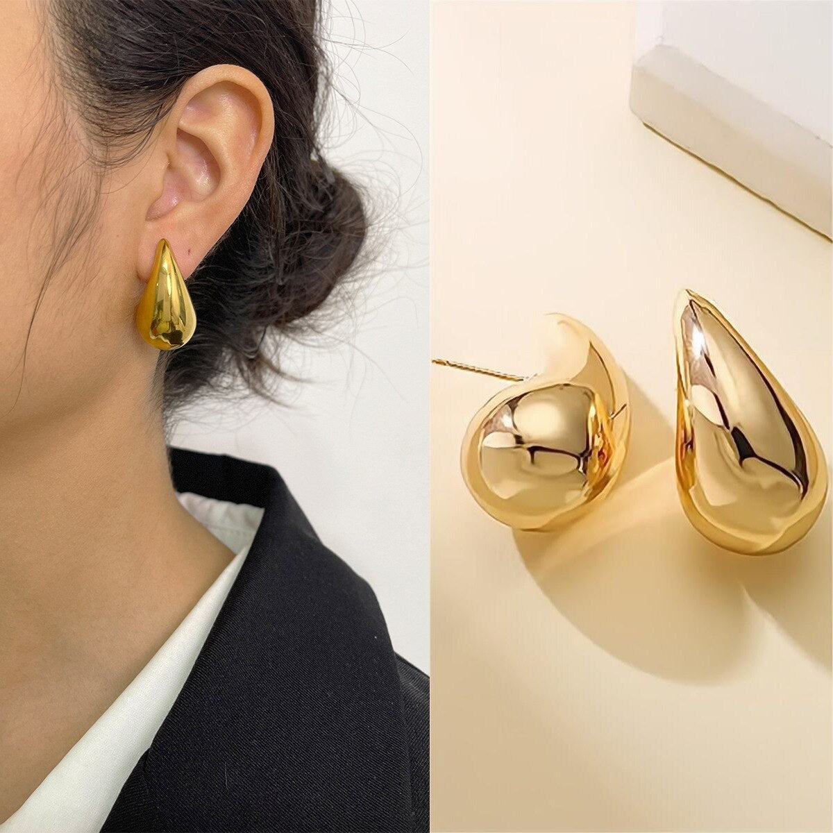 Women's Chunky Teardrop Earrings