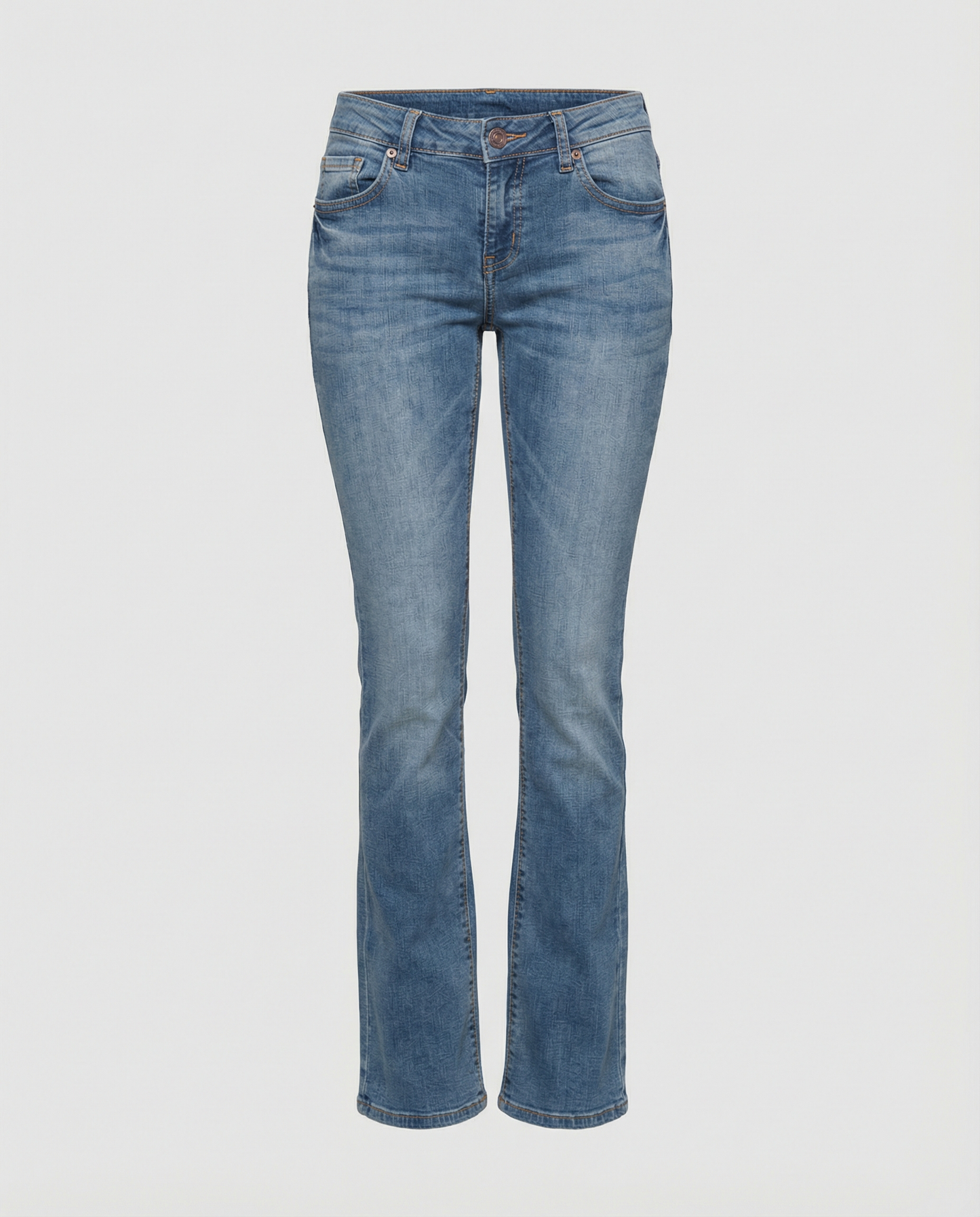 Women's Denim Low-Rise Flared Jeans with Casual Vintage Look & Flared Leg | Charly