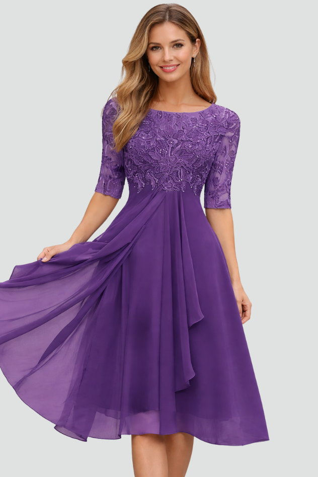 Women's Elegant Evening Midi Dress