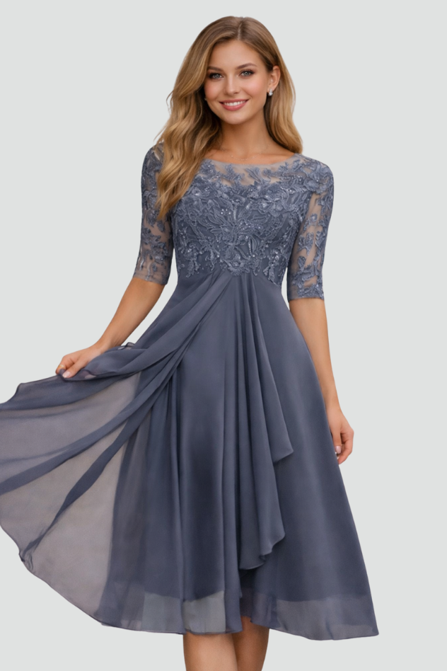 Women's Elegant Evening Midi Dress