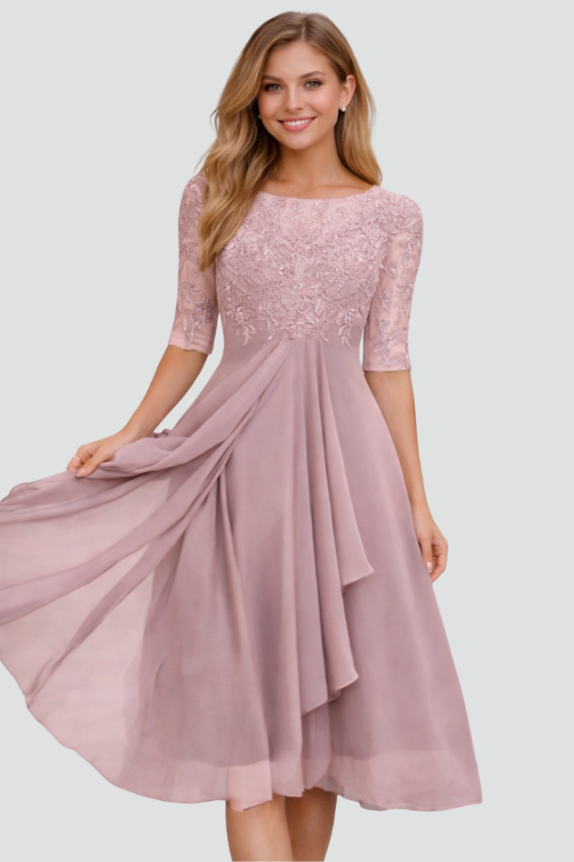 Women's Elegant Evening Midi Dress