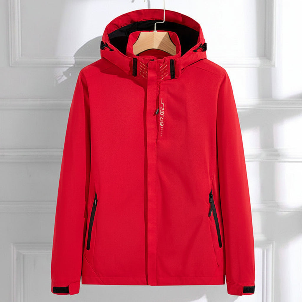 Women's Elegant Functional Rain Jacket with Hood Details
