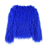 Women's Long Sleeve Faux Fur Jacket