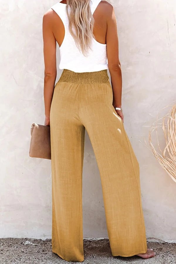 Women's High-Waisted Tailored Comfort Trousers