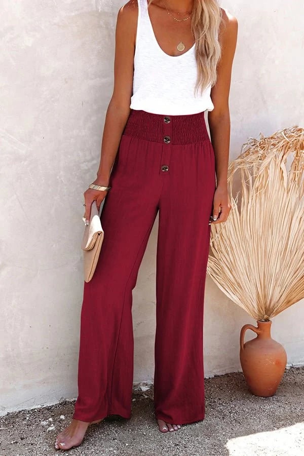 Women's High-Waisted Tailored Comfort Trousers