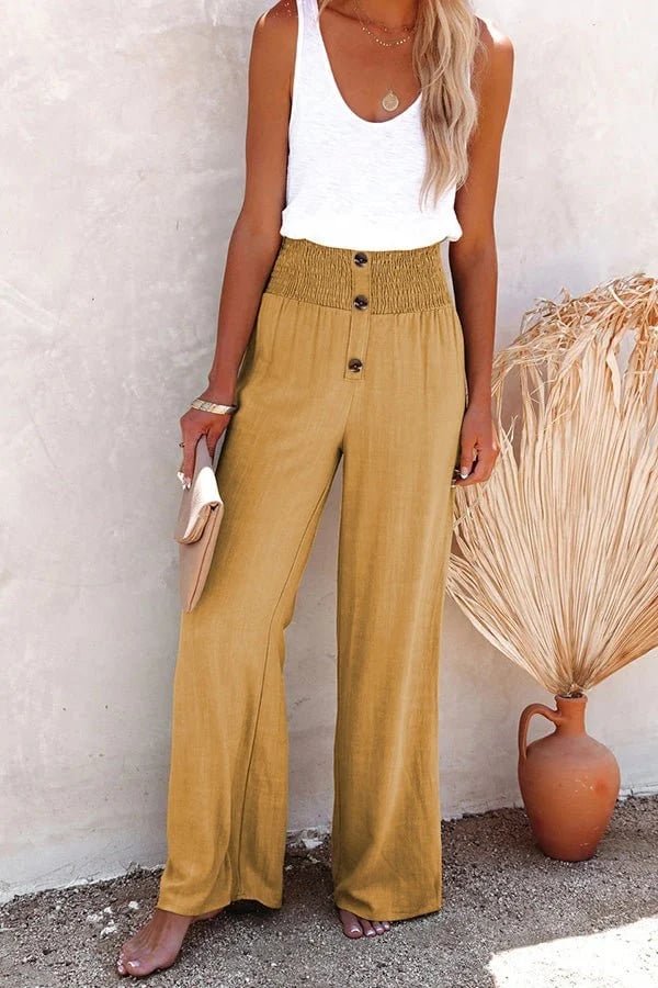 Women's High-Waisted Tailored Comfort Trousers