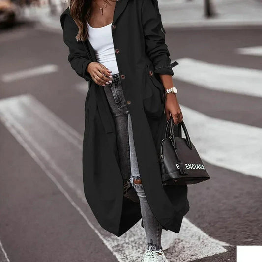 Women's Hooded Trench Coat