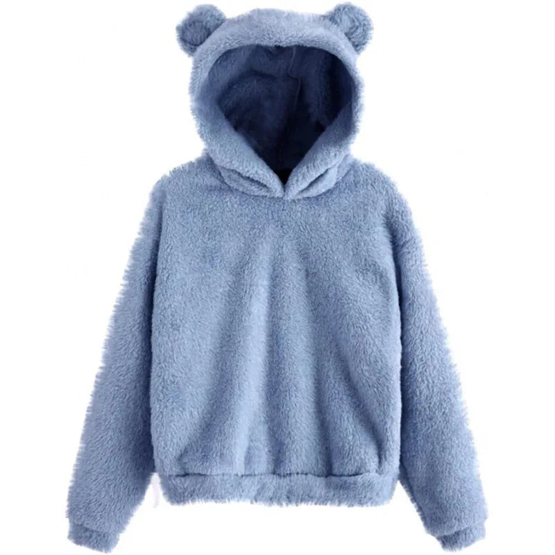 Women's Hoodie with Bunny Ears - Soft and Stylish Design