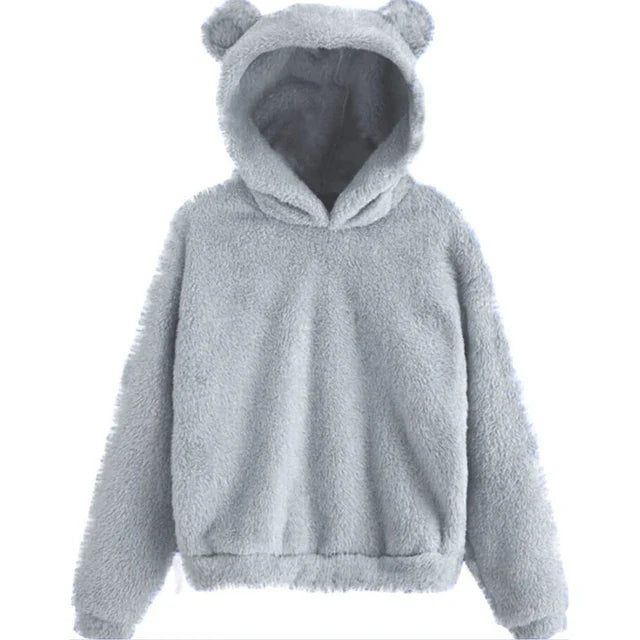 Women's Hoodie with Bunny Ears - Soft and Stylish Design