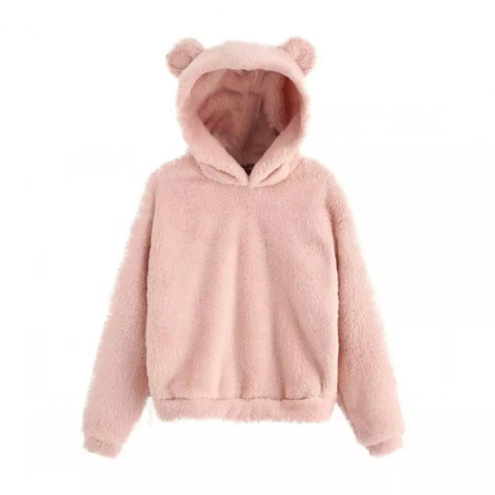 Women's Hoodie with Bunny Ears - Soft and Stylish Design