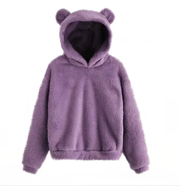 Women's Hoodie with Bunny Ears - Soft and Stylish Design