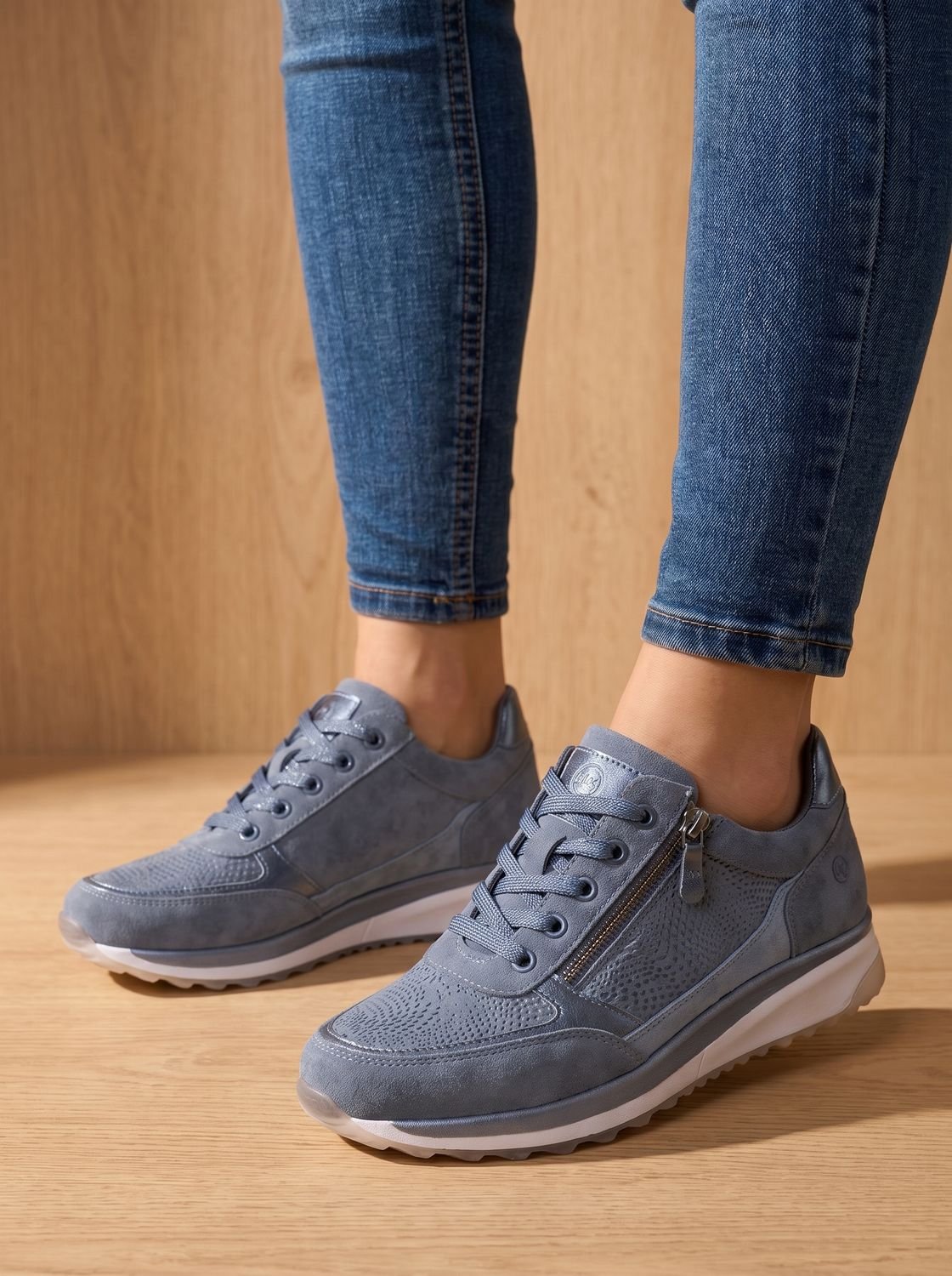Women's Lace-Up Side-Zip Comfort Platform Sneakers