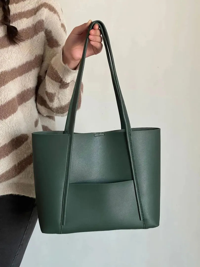 Women's Leather Tote Bag – Casual Style