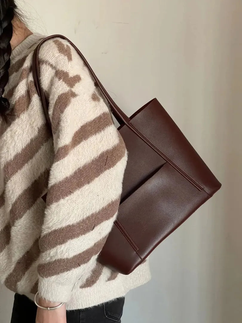 Women's Leather Tote Bag – Casual Style