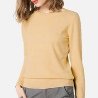 Women's Lightweight Long-Sleeve Crew Neck Sweater
