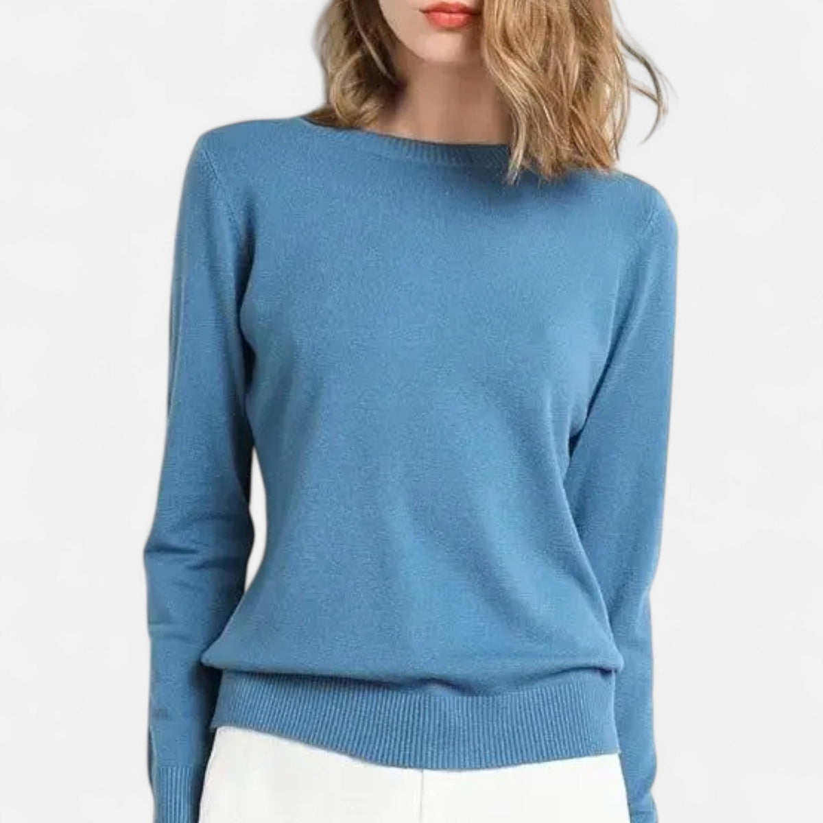 Women's Lightweight Long-Sleeve Crew Neck Sweater