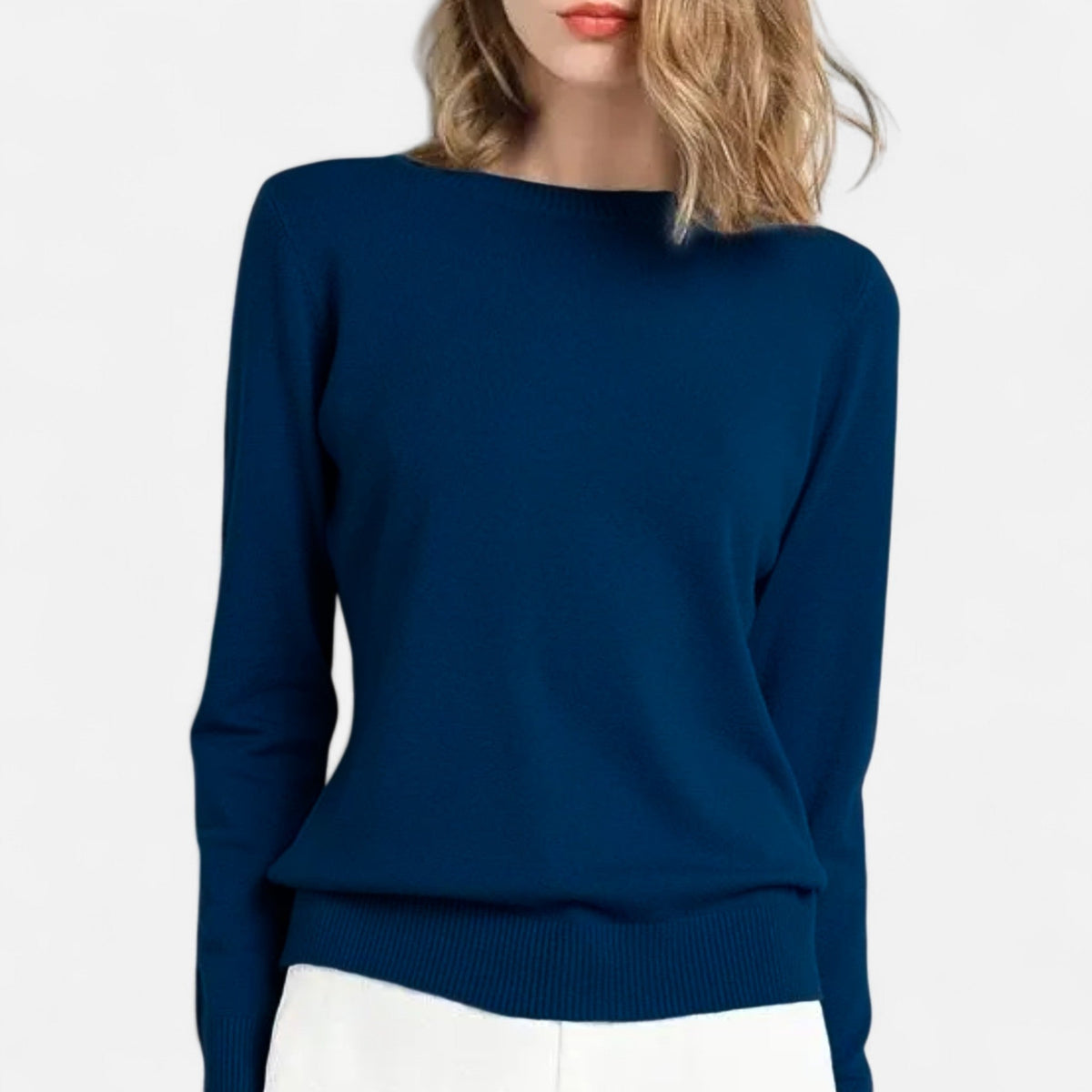 Women's Lightweight Long-Sleeve Crew Neck Sweater