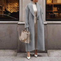 Women's Long Comfortable Polyester Fleece Winter Coat