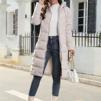 Women's Long Down Jacket for Winter Activities
