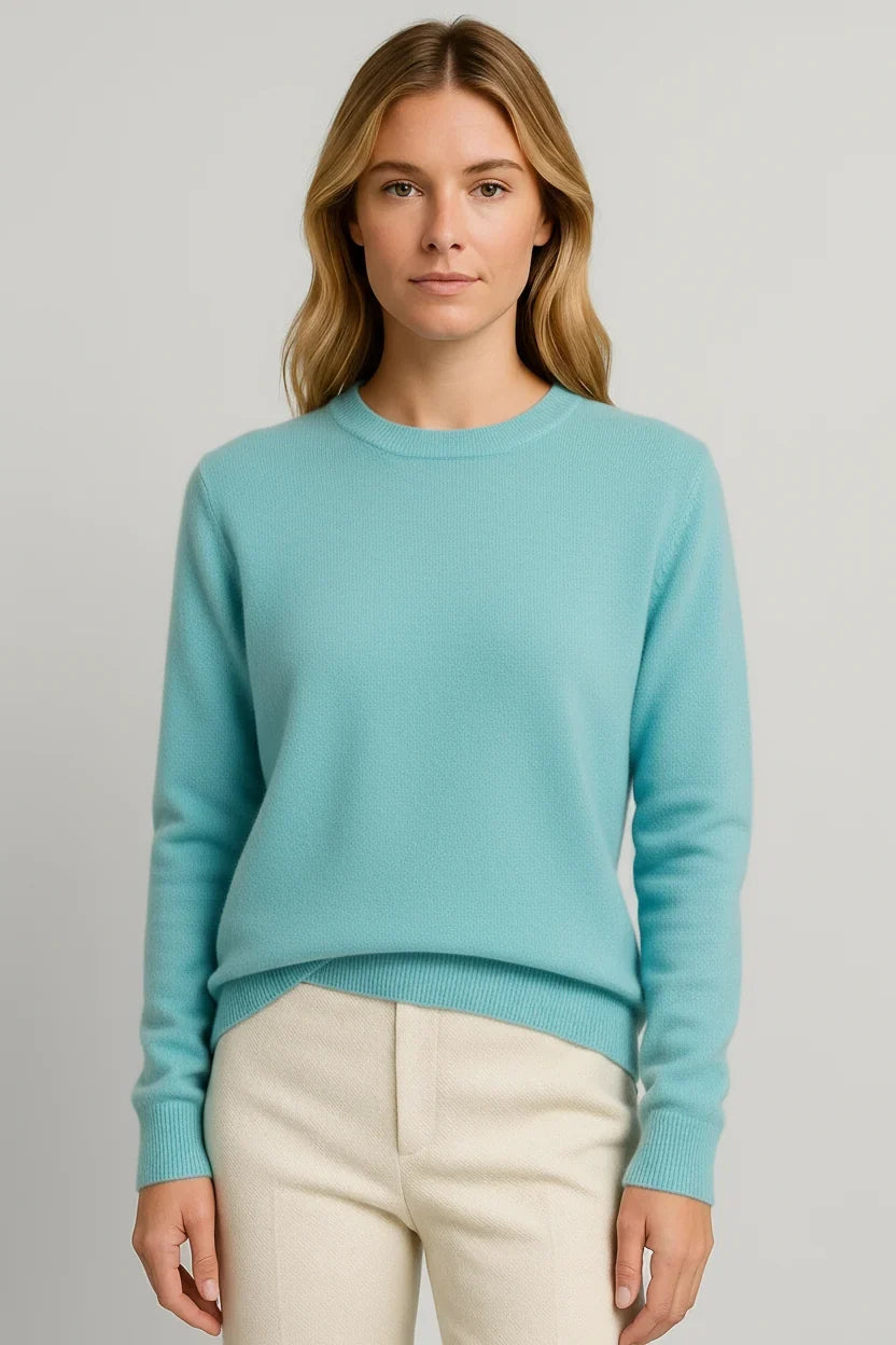 Women's Long-Sleeve Cashmere Crewneck Sweater