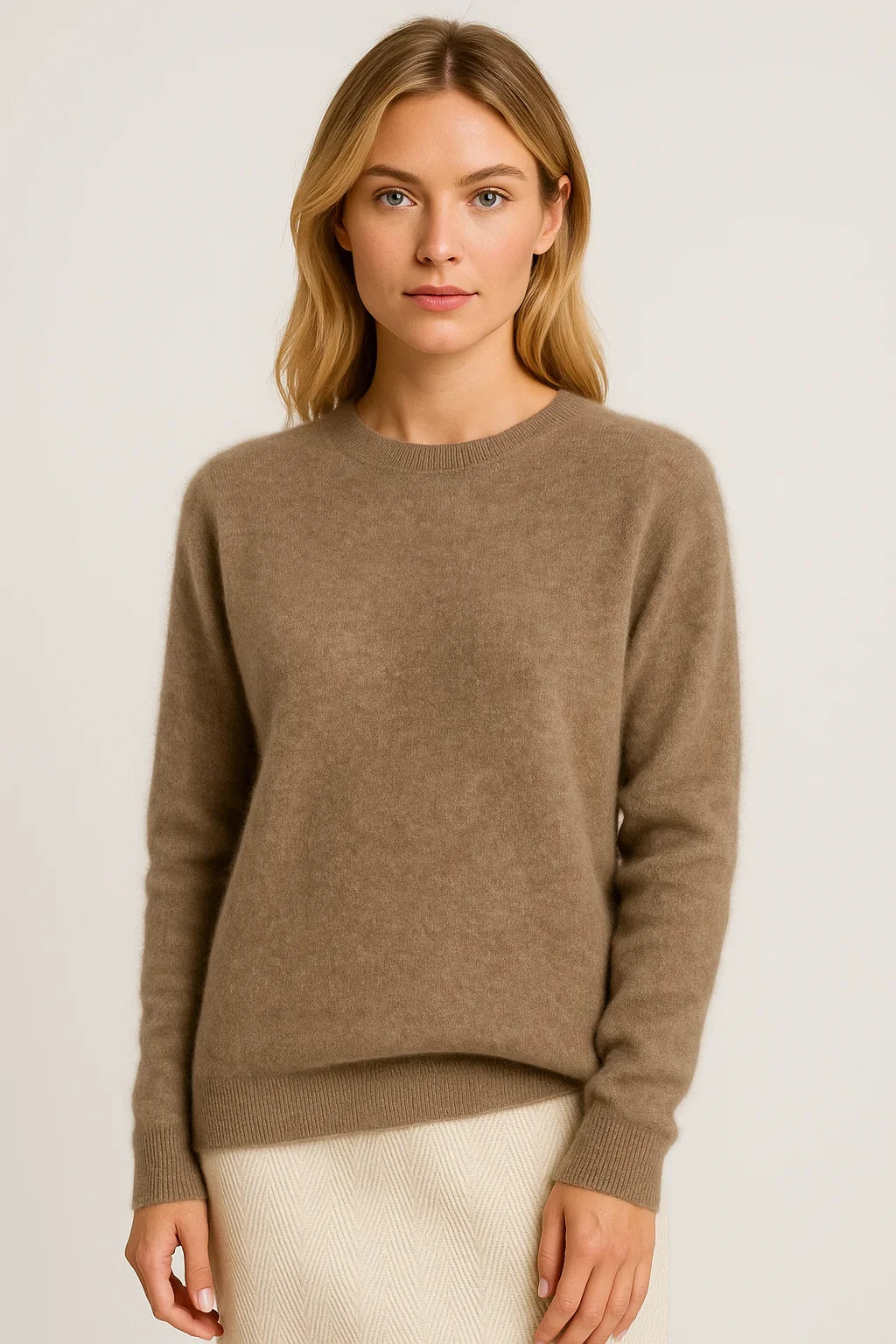 Women's Long-Sleeve Cashmere Crewneck Sweater