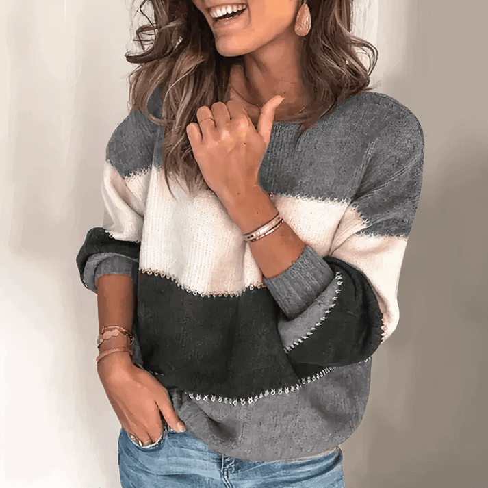Women's Loose Striped Sweater