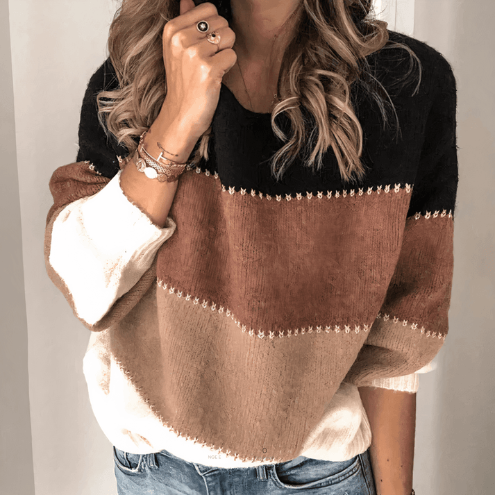 Women's Loose Striped Sweater