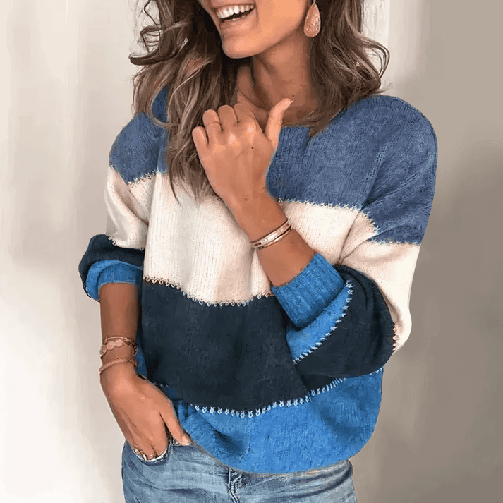 Women's Loose Striped Sweater