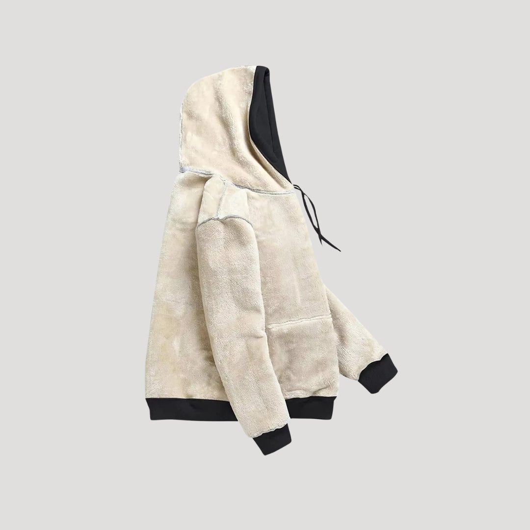 Women's Oversized Fleece-Lined Hoodie with Kangaroo Pocket