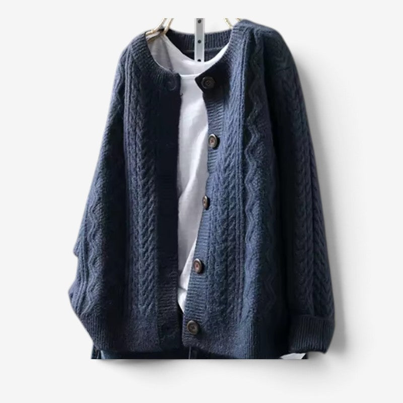 Women's Oversized Long-Sleeve Cardigan