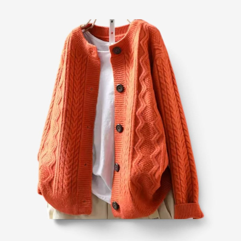 Women's Oversized Long-Sleeve Cardigan