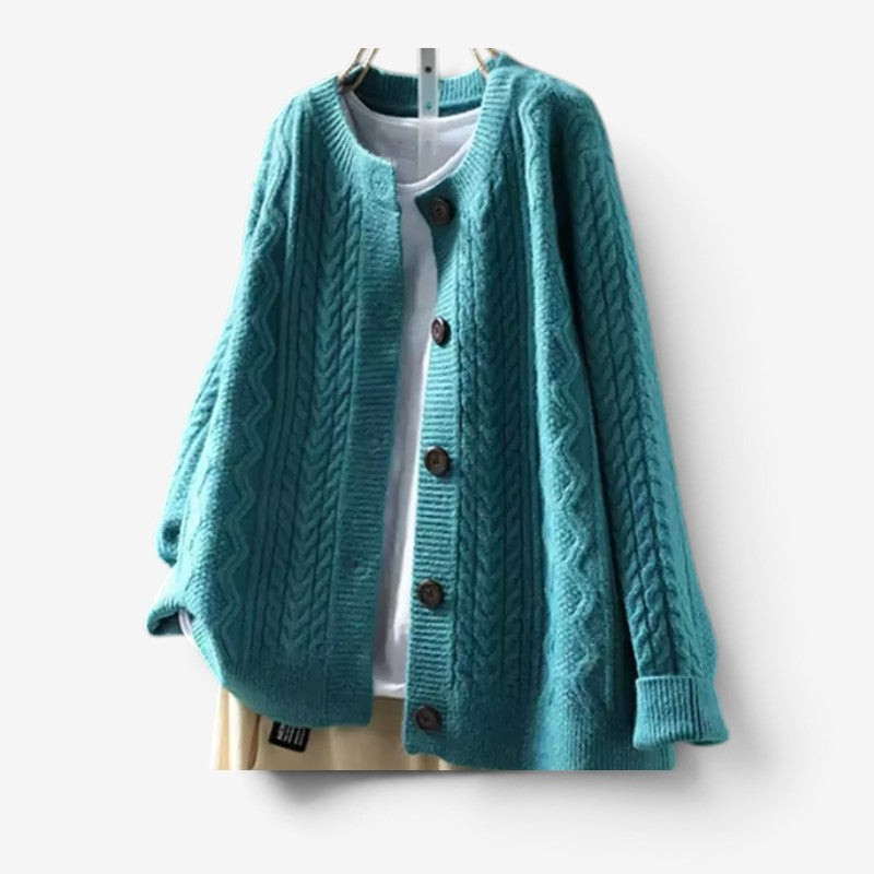 Women's Oversized Long-Sleeve Cardigan