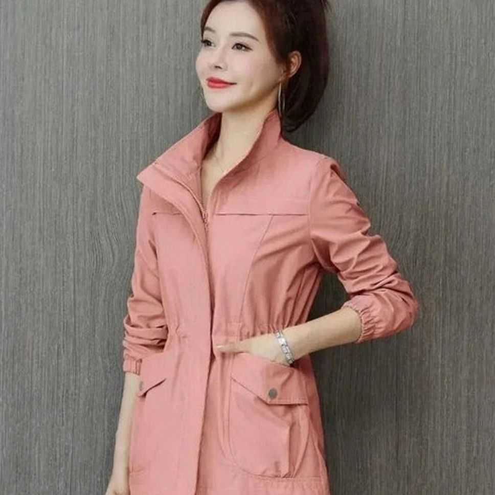 Women's Relaxed-Fit Waterproof Zip-Up Trench Coat