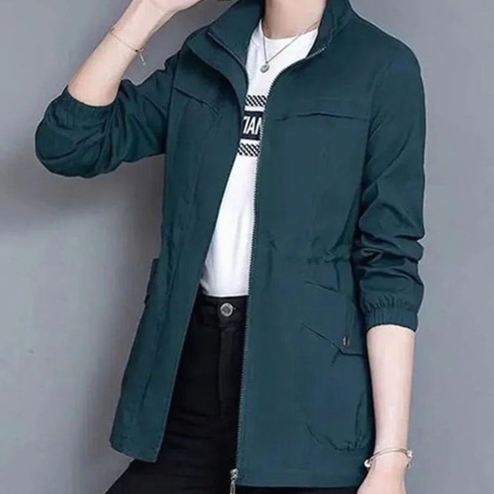 Women's Relaxed-Fit Waterproof Zip-Up Trench Coat