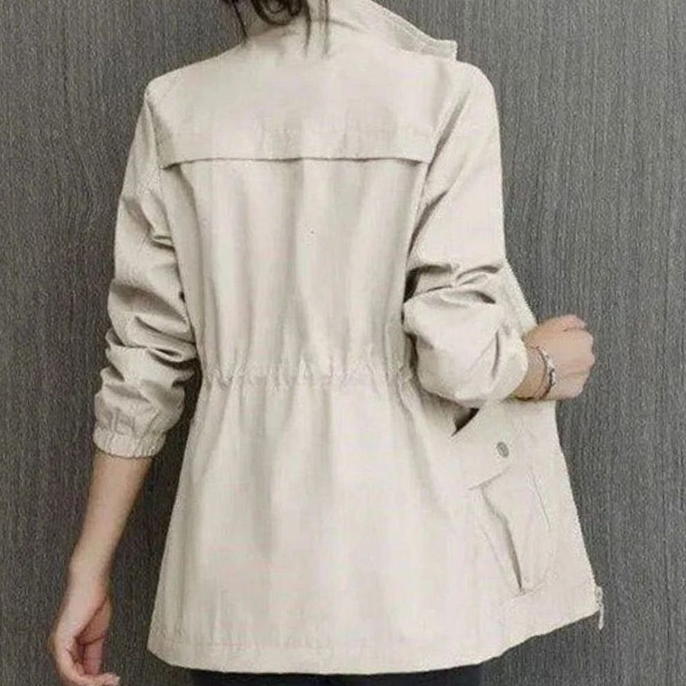 Women's Relaxed-Fit Waterproof Zip-Up Trench Coat