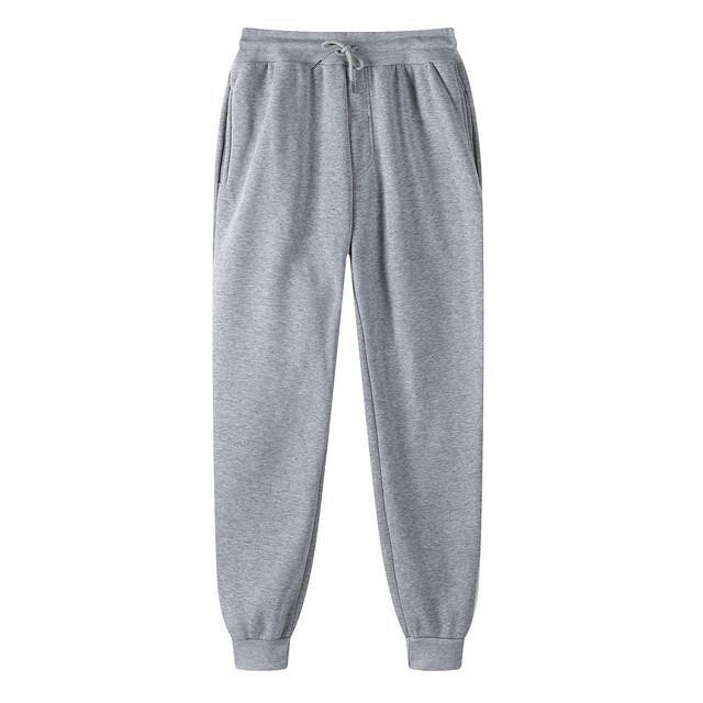 Women's Relaxed High-Waist Jogger Pants with Elastic Waistband, Drawstring, and Ribbed Cuffs