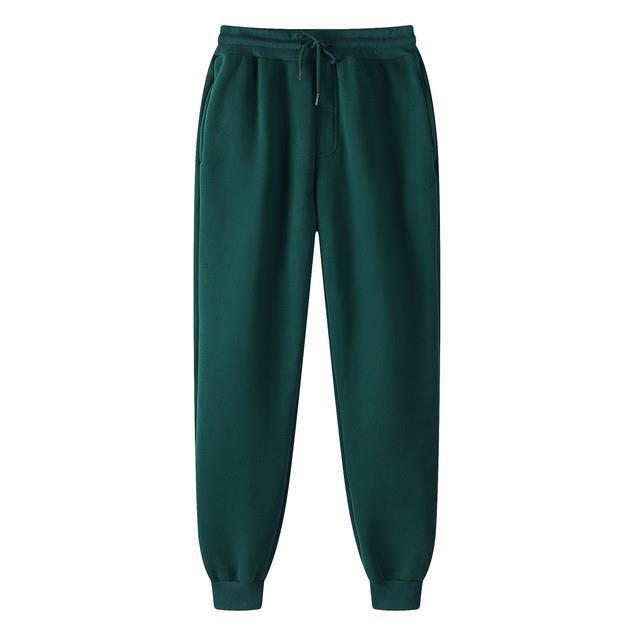 Women's Relaxed High-Waist Jogger Pants with Elastic Waistband, Drawstring, and Ribbed Cuffs
